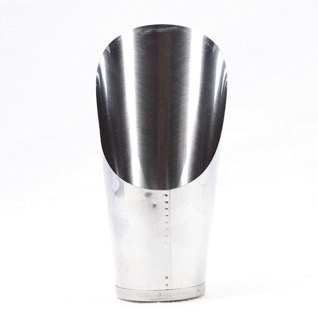 Erdschaufel konisch aus Edelstahl, groß